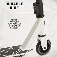 Mongoose Rise 100 Freestyle Stunt Scooter for Kids Teens Adults, New in Box!