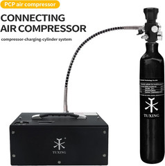 TUXING 4500Psi Pcp Air Tank 0.5L 31Cu in 500Cc Carbon Fiber HPA Tank,Gas Cylinde