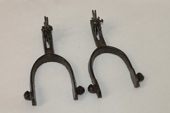 1 PAIR OF 2 WESTERN STYLE COWBOY 8 POINT BOOT SPURS RUSTIC DECOR NEW RODEO TACK
