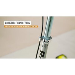PowerWing Caster Scooter Silver/Green DLX Standard Packaging