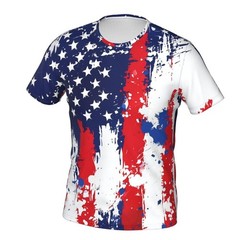 Pagaduan Mens Red Blue White Tie Dye Shirt Adult 4Th Of July Usa Flag Outfit