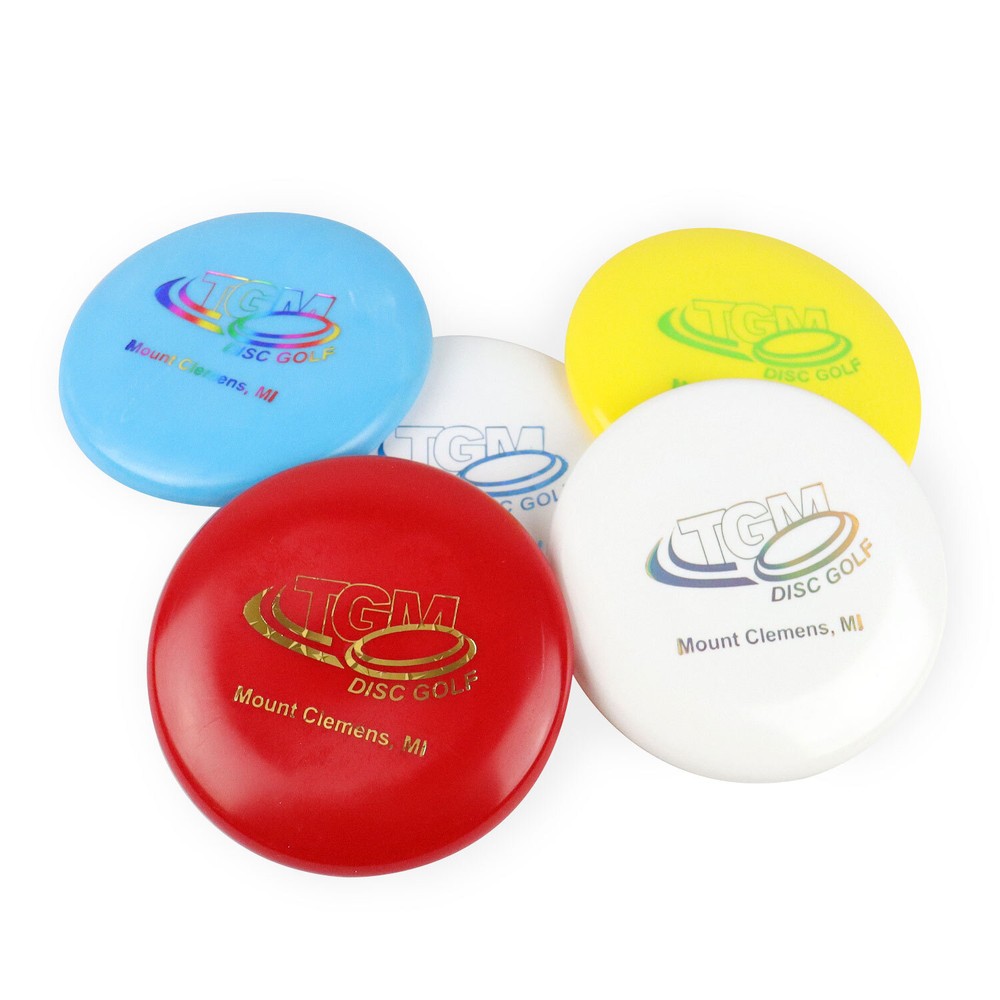 TGM Disc Golf Mini Disc Marker (Or Thrower) 5-Pack by Innova (Assorted Colors)