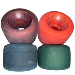 Vintage 1980’s Vision Blurr Skateboard Wheels In Multi Colors 60mm 97A
