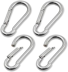 4Pack 2 inch Flag Pole Snap Clip Hooks Flagpole Attachment Spring Snap 2 Inch