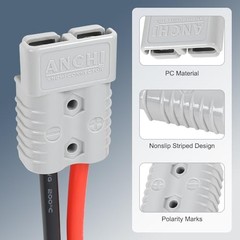 50Amp Power Connector Plug 50A Quick Connect Disconnect 600 50a 10awg 1m