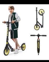 Kick Scooter for Ages 6+,Kid, Teens & Adults. Max Load 240 LBS. Foldable,