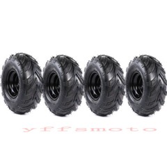 2/4pcs 145/70-6 Wheel Tire Rim for ATV Quad Buggy GoKart 4 Wheeler 50 70cc 110cc