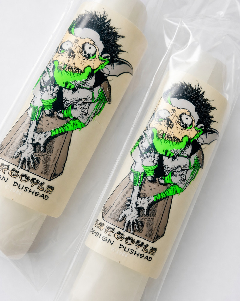 Vintage Zorlac Skateboard Rails White NOS 2 Sets Gargoyle Pushead 1988 OG
