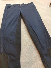 Piper by Smartpak Jean Breeches 32L Equestrian Riding Pants Embroidered Two Tone