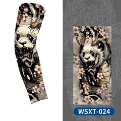 1Pc Seamless Koi Tattoo Arm Sleeve Cooling UV Sun Protection for Sports