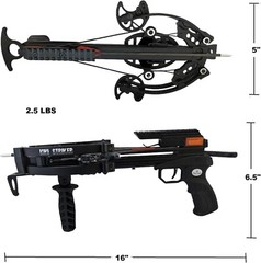 125lbs WT-MINI STRIKER PISTOL FISHING CROSSBOW ANGLER KIT