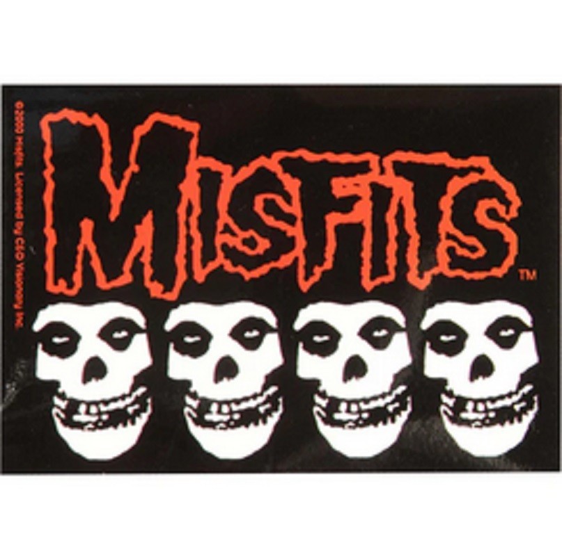 Misfits – Sticker – Skulls Logo [4 x 3 inches] – Licensed New
