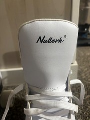 Women’s White Nattork Skates, Size 11