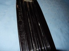 VTG Black Plastic Molded Skateboard W/ Nash Trucks – 26.5″ Long – Parts/Restore