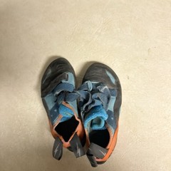 Evolv Shaman Men Rock Climbing Shoes Size 8 Blue And Orange