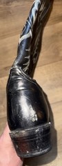 Tony Lama Black Leather Western Equestrian Cowboy Boots