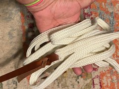lightweight used western split reins over 8 ft FREE SHIPPING