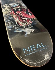 RARE Venom Marvel Primitive Skateboard Deck 8.125 Sealed Silver Paul Jackson NEW