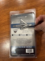 Muzzy Trocar 290 100 Grain Broadhead 3-Blade Hunting Tip Screw On 3 Pack OPENED