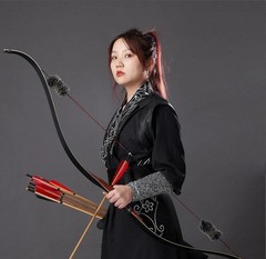 20-50LBS Handmade Wooden Longbow 55» Traditional Recurve Bow Hunting Archery