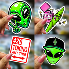 50 pcs Random Vinyl Stickers Pack Graffiti Urban Decals for Laptops, Skateboards