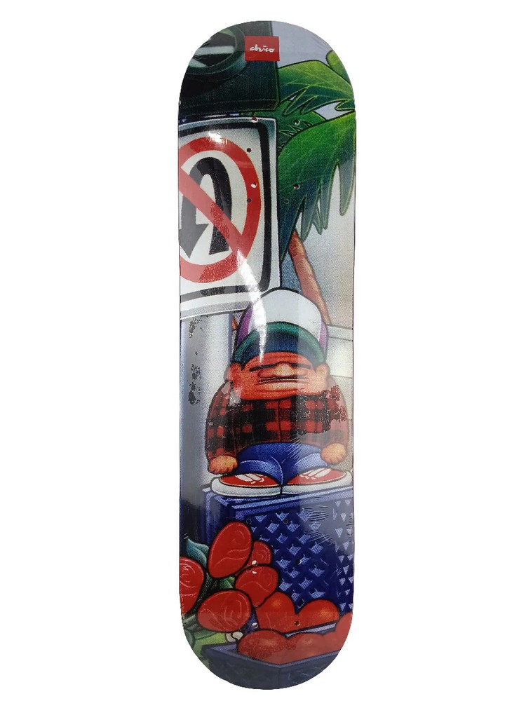 Chocolate Chico Brenes Orange Vendor Red Blue White Multicolor 7.34″ Vintage NOS