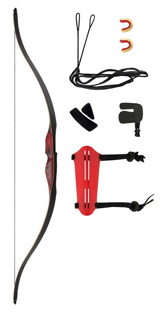 Deerseeker Brave 52″ Longbow Recurve Bow Kit – RH 30lbs