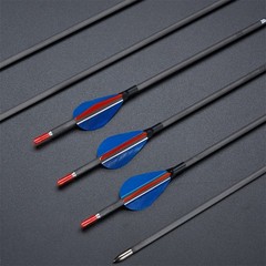 31″ PURE Carbon Arrows ID4.2mm SP500-1200 Fixed Tips for Bow Target Practice