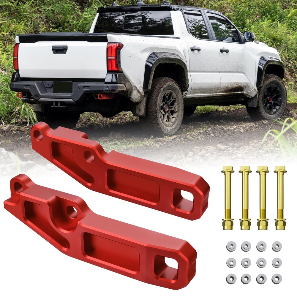 Rear Recovery Points for 2024-2026 Toyota Tacoma, PT989-35245-03 (Red)