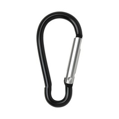 10 PCS Aluminum Carabiner D Shape Spring Clip Snap Key Hook Keychain Buckle