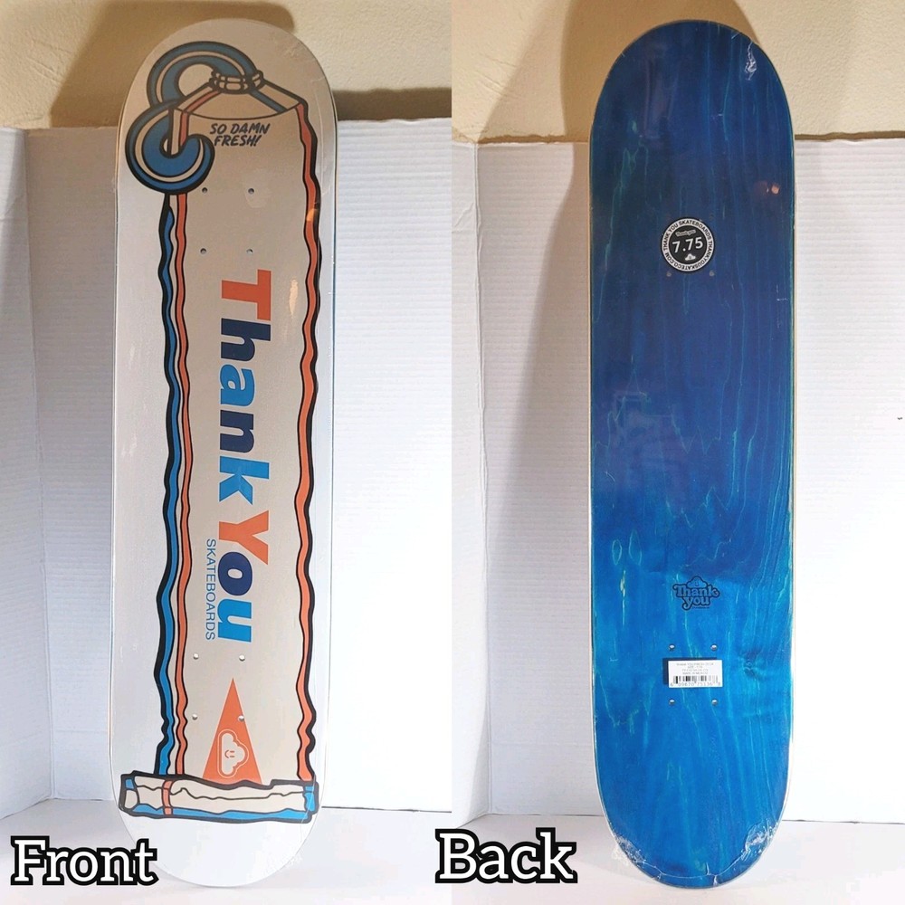 New Sealed Thank You Fresh Skateboard Deck-7.75 Daewon Song White