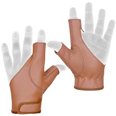 Archery Bow Leather Glove left hand Glove Black ,Brown ,Dark brown ,Beige