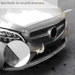 Universal Car Grill Mesh 40″x13″ – Black-Painted 6x12mm Rhombic Hole – Black