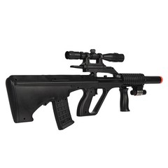 UKARMS P2300 AUG Spring Power Airsoft Rifle w/ Laser and Scope – Black