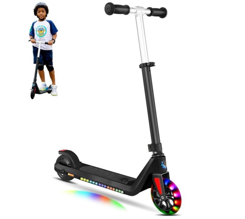 120W Kids Electric Scooter for age 8-12 Adjustable Speed &Height