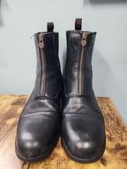 Ariat Heritage IV Zip Paddock Oxford Toe Mens Black Ankle Boot Size 10D VGUC