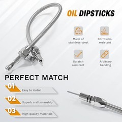 Upgraded Chrome 700R4 4L60E 4L80E Transmission Dipstick, Flexible Firewall