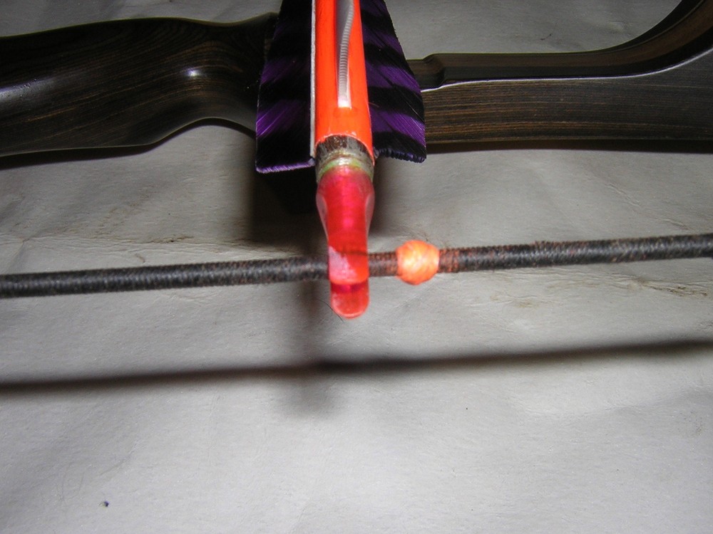 Soft Nock Point Kit Bow/ Arrow Tie in longbow recurve