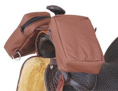 Trail Blazer Brand Brown 600 Denier Nylon Insulated Horn Bags 248-416