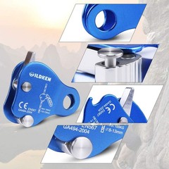 WILDKEN Climbing Ascender Fall Protection Belay Device Climbing Rope Grab for…