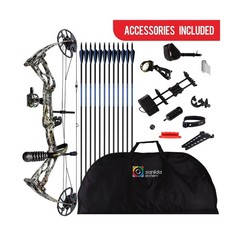 Dragon X8 Compound Bow, 18-31″ Draw, 0-70 Lbs, 310 fps, No Press, RH Only