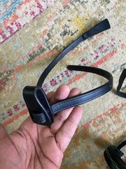 LeMieux ? Black Leather padded english bridle w 4 nose pieces ONE BID FREE SHIP