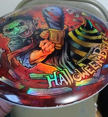 🎃 LEATHER FACE 🎃 Discraft Halloween BuZzz 🎃 FULL FOIL Glo 175_176 🎃 New 9/10