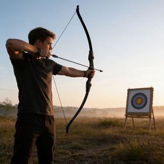 Archery 57″ 20-40LBS Takedown Bow Left & Right Handed Recurve Bow and Arrows Set