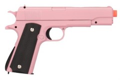 M1911 Replica Full Metal Two Tone Pink Airsoft Spring Pistol 6MM Handgun 6mm BB