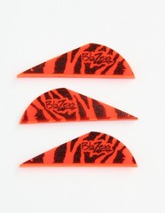 Bohning Blazer Vanes, Pack of 36, Red Tiger, 2″ (see photos: dark orange???) NEW