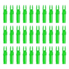 30 Pack Archery Arrows Nocks 6.2mm Plastic Insert Arrow Nock Green