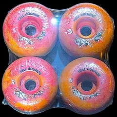 Vintage Spitfire Hell Hounds 63mm Multi Color Skateboard Wheels Made In The USA