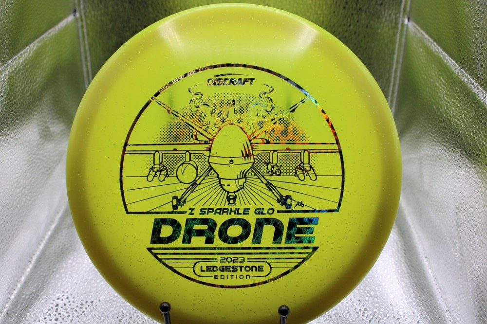 New Discraft Ledgestone 2023 Sparkle GLO Z Drone Midrange Golf Disc 177+ Grams