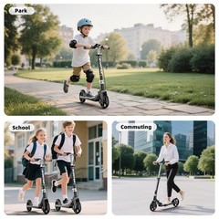 Scooters for Kids 8-12, Teens & Adults – Lightweight, Foldable, 8-Inch Big Wh…